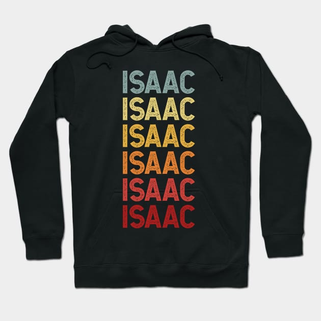 Isaac Name Vintage Retro Gift Named Isaac Hoodie by CoolDesignsDz